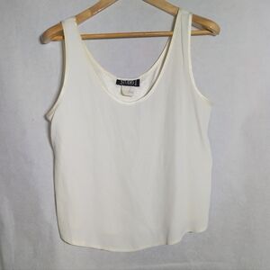 Vintage Studio J Women's Elegant White Tank Top